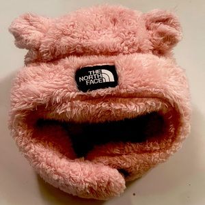 The North Face pink hat 0-6 months